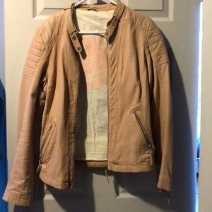S. Oliver Pink Leather Jacket